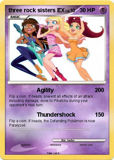 Pokemon three rock sisters EX