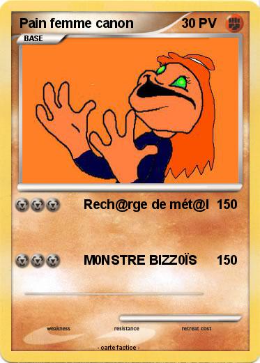 Pokemon Pain femme canon