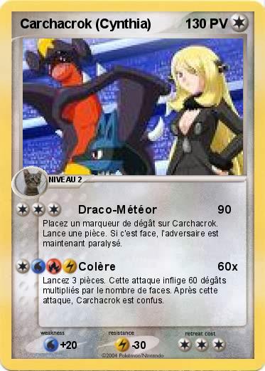 Pokemon Carchacrok (Cynthia)