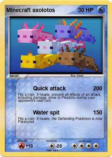 Pokemon Minecraft axolotos
