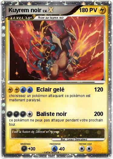 Pokemon Kuyrem noir
