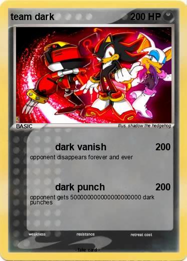 Pokemon team dark
