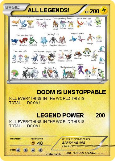Pokemon ALL LEGENDS!