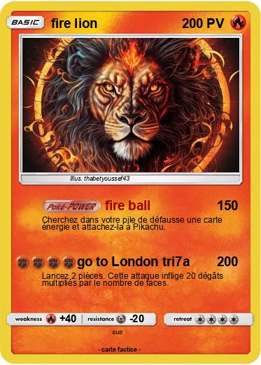 Pokemon fire lion