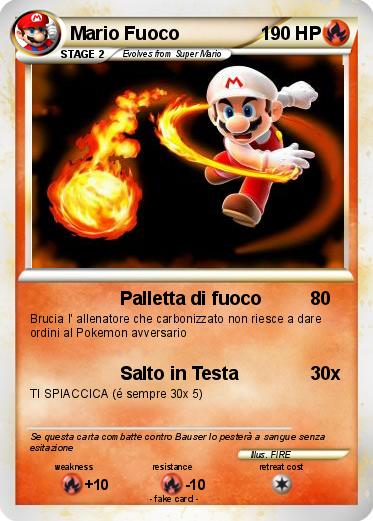 Pokemon Mario Fuoco