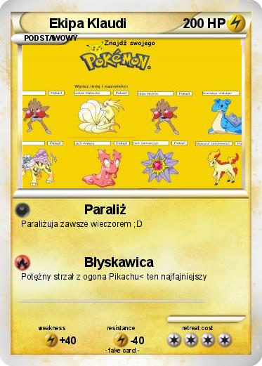 Pokemon Ekipa Klaudi