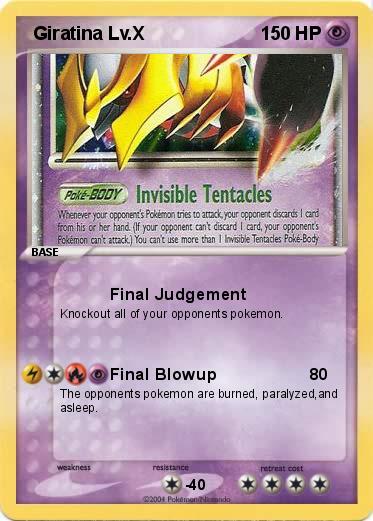 Pokemon  Giratina Lv.X