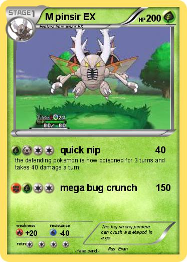 Pokemon M pinsir EX