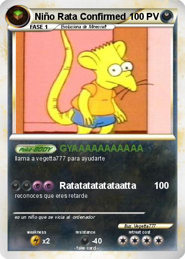 Pokemon Niño Rata Confirmed