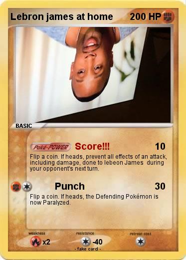 Pokemon Lebron james at home