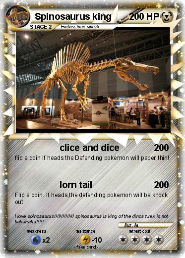 Pokemon Spinosaurus king