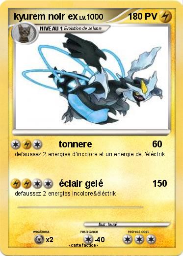 Pokemon kyurem noir ex