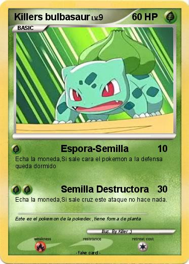 Pokemon Killers bulbasaur