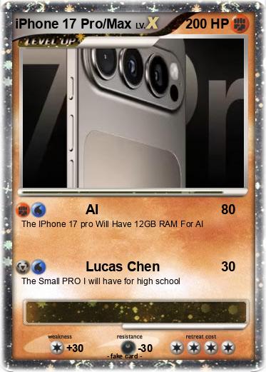 Pokemon iPhone 17 Pro/Max