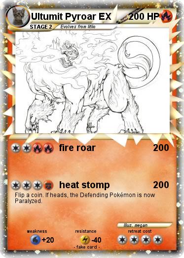 Pokemon Ultumit Pyroar EX