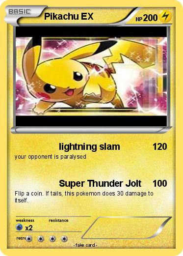 Pokemon Pikachu EX