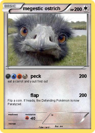 Pokemon megestic ostrich