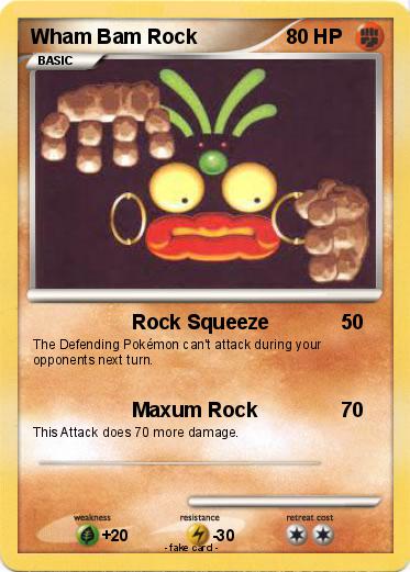 Pokemon Wham Bam Rock