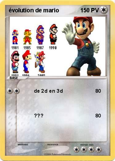 Pokemon évolution de mario