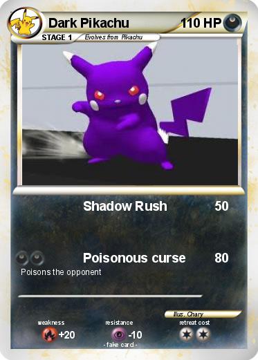 Pokemon Dark Pikachu