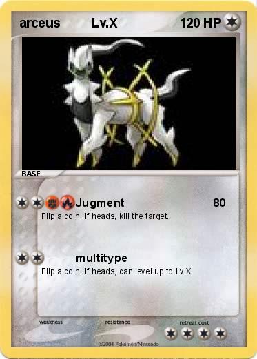 Pokemon arceus         Lv.X