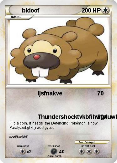 Pokemon bidoof