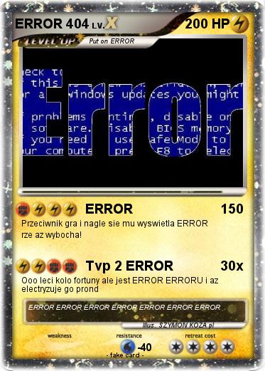 Pokemon ERROR 404