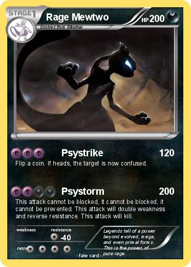 Pokemon Rage Mewtwo