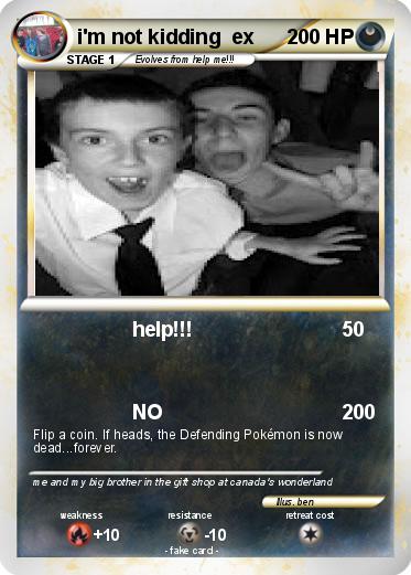 Pokemon i'm not kidding  ex