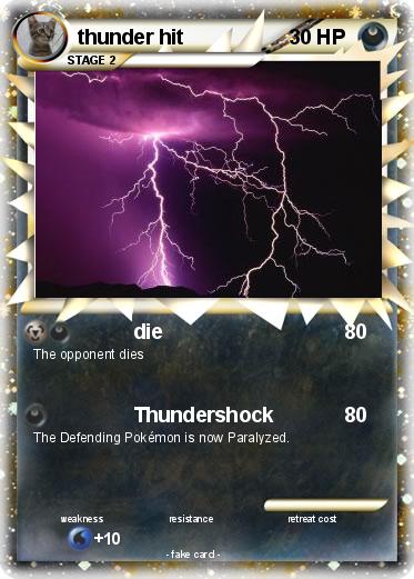 Pokemon thunder hit