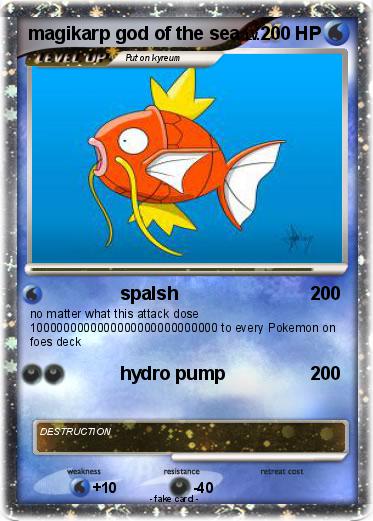 Pokemon magikarp god of the sea