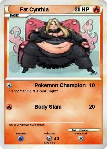 Pokemon Fat Cynthia