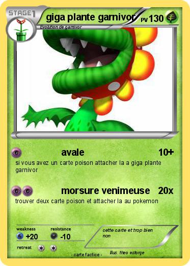 Pokemon giga plante garnivor