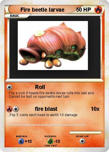 Pokemon Fire beetle larvae