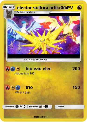Pokemon elector sulfura artikodin