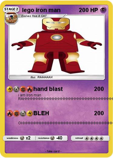 Pokemon lego iron man
