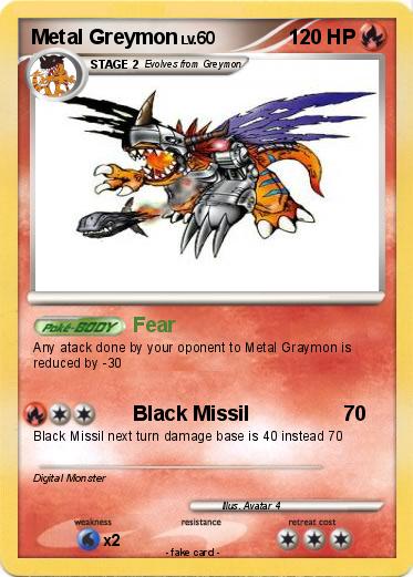 Pokemon Metal Greymon