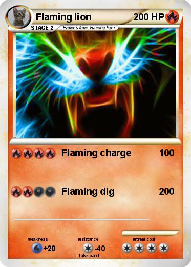 Pokemon Flaming lion