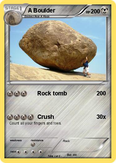 Pokemon A Boulder