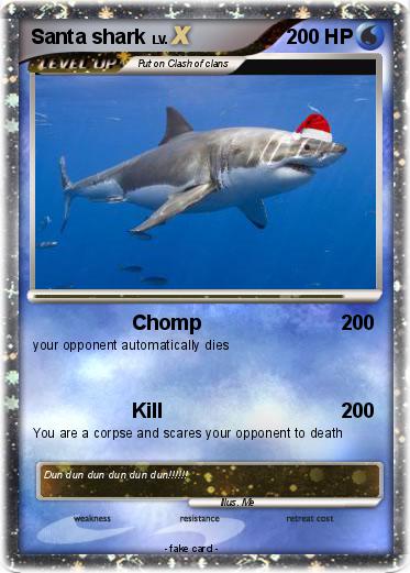 Pokemon Santa shark