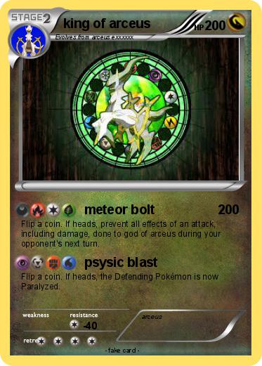 Pokemon king of arceus