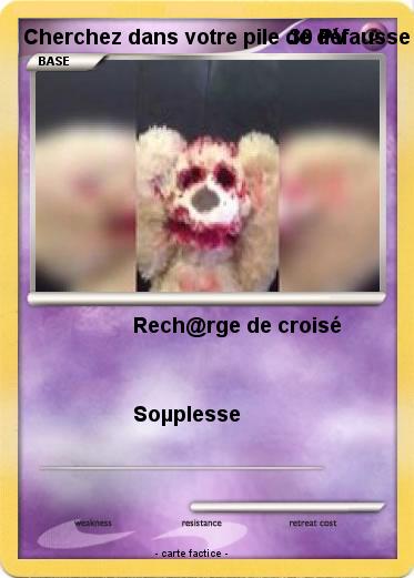 Pokemon Cherchez dans votre pile de défausse une carte énergie et attachez-la à Pikachu.