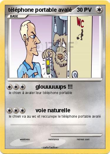 Pokemon téléphone portable avalé