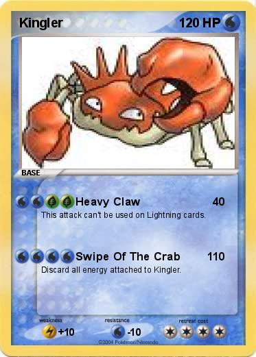 Pokémon Kingler 5 5 - Heavy Claw - My Pokemon Card
