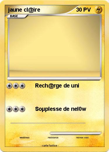 Pokemon jaune cl@ire