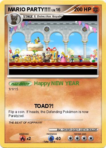 Pokemon MARIO PARTY!!!!