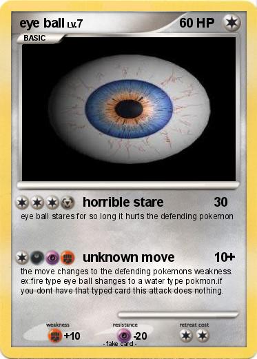 Pokemon eye ball
