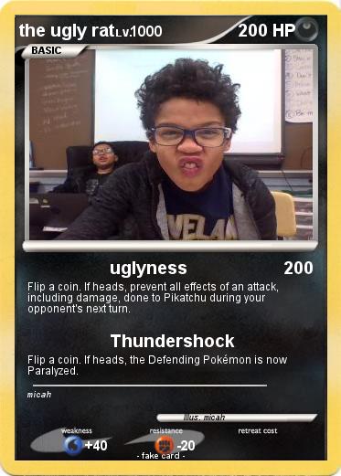 Pokemon the ugly rat