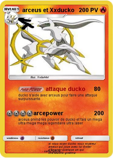 Pokemon arceus et Xxducko