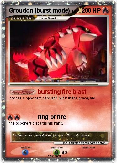 Pokemon Groudon (burst mode)